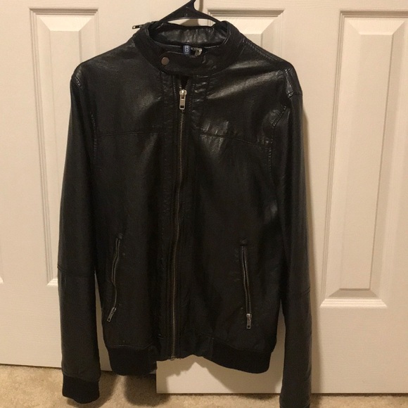 H&M Other - Men’s black leather jacket